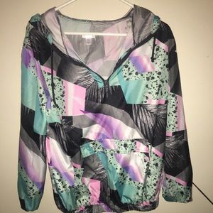 Half zip windbreaker